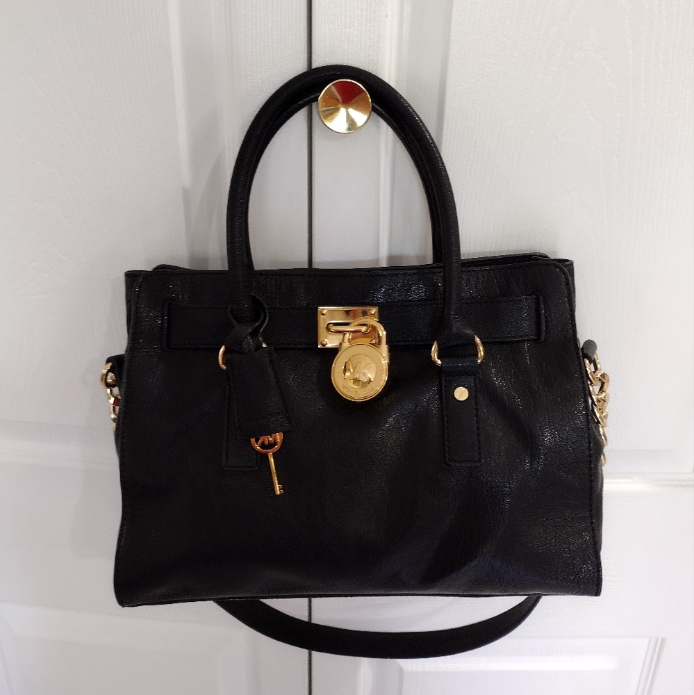 MICHAEL KORS HALMILTON SATCHEL BAG
